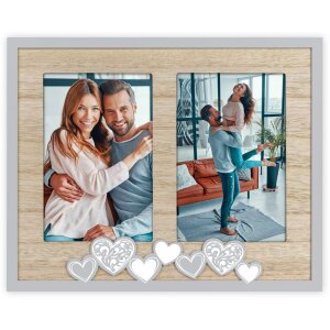 ZEP Wooden Photo Frame Lola 2 photos 10x15 cm (26x21 cm)