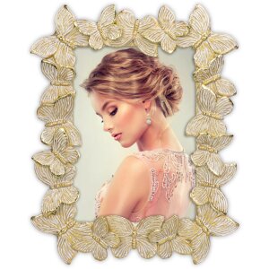 ZEP Portrait Frame Hirson gold 13x18 cm Butterflies