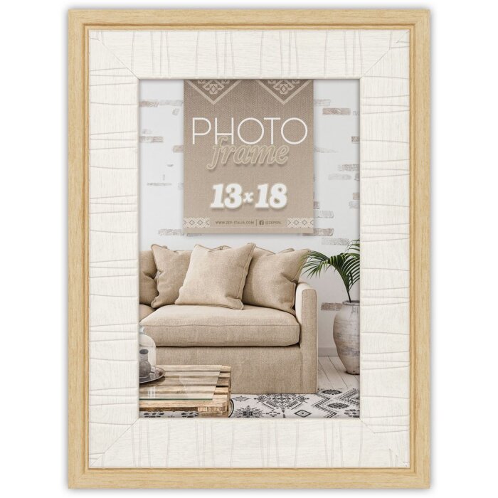 ZEP Polysterol Picture Frame Ischia natural 10x15 cm