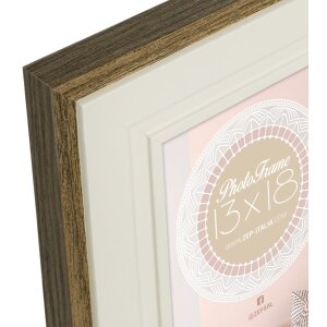 ZEP Wooden Picture Frame Termoli cream 13x18 cm