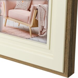 ZEP Wooden Picture Frame Termoli cream 13x18 cm