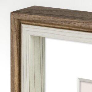 ZEP Picture Frame Palmi brown 50x70 cm with Passepartout 40x60 cm