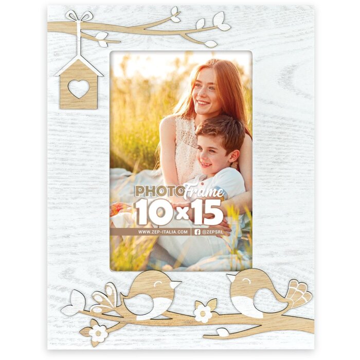 ZEP Wooden Photo Frame Noemi 10x15 cm Portrait Spring Photo Frame