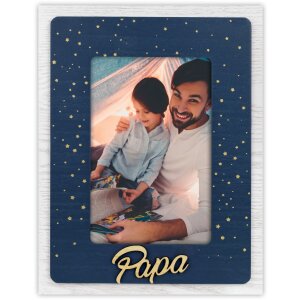 ZEP Wooden Photo Frame Astro FR blue 10x15 cm Dad Picture...