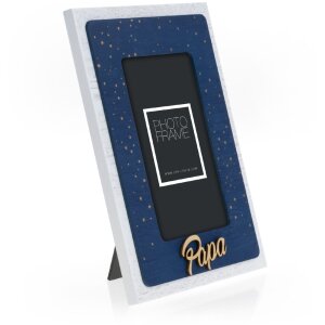 ZEP Wooden Photo Frame Astro FR blue 10x15 cm Dad Picture Frame