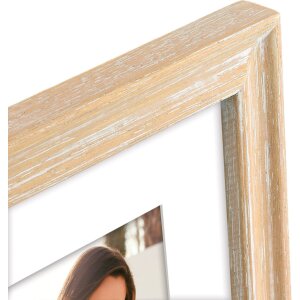 ZEP Wooden Photo Frame Fenis natural 18x24 cm with passe-partout 13x18 cm