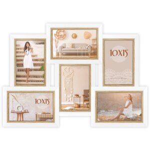 ZEP Wooden Gallery Frame Ayas white 6 photos 10x15 cm...