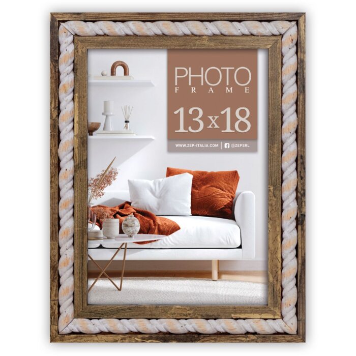 ZEP Wooden Picture Frame Lecce brown 10x15 cm