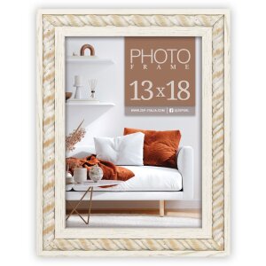 ZEP Wooden Picture Frame Lecce White 10x15 cm