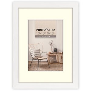 ZEP Wooden Frame Malmo white 13x18 cm with Passepartout...