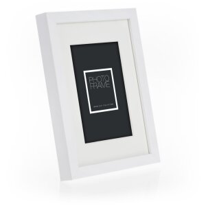 ZEP Wooden Frame Malmo white 13x18 cm with Passepartout 9x13 cm