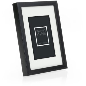 ZEP Wooden Frame Malmo black 15x20 cm with Passepartout 10x15 cm