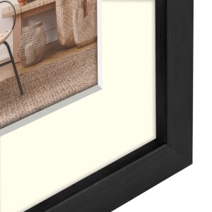 ZEP Wooden Frame Malmo black 30x40 cm with Passepartout 20x30 cm