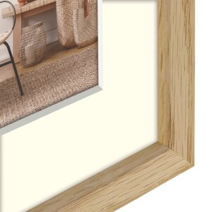 ZEP Wooden Frame Malmo natural 13x18 cm with Passepartout 9x13 cm