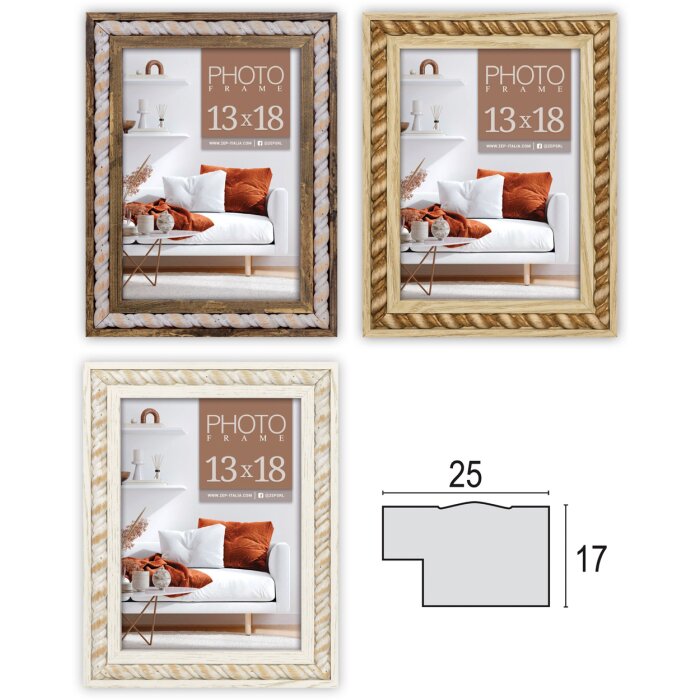 ZEP Wooden Picture Frame Lecce 10x15 cm to 20x30 cm