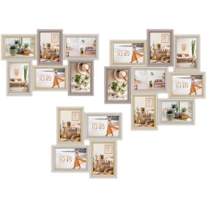 ZEP Wooden Gallery Frame Zara natural 4 to 8 photos 10x15 cm