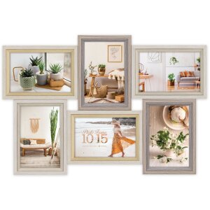 ZEP Wooden Gallery Frame Zara natural 4 to 8 photos 10x15 cm