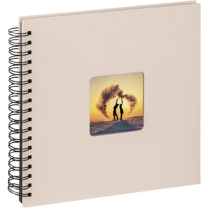 Walther Spiral Album Fun chamois 26x25 cm 40 black pages