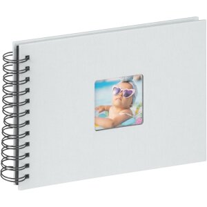 Walther Spiral Album Fun light blue 23x17 cm 40 black pages