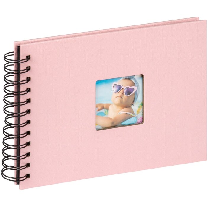 Walther Spiral Album Fun pink 23x17 cm 40 black pages