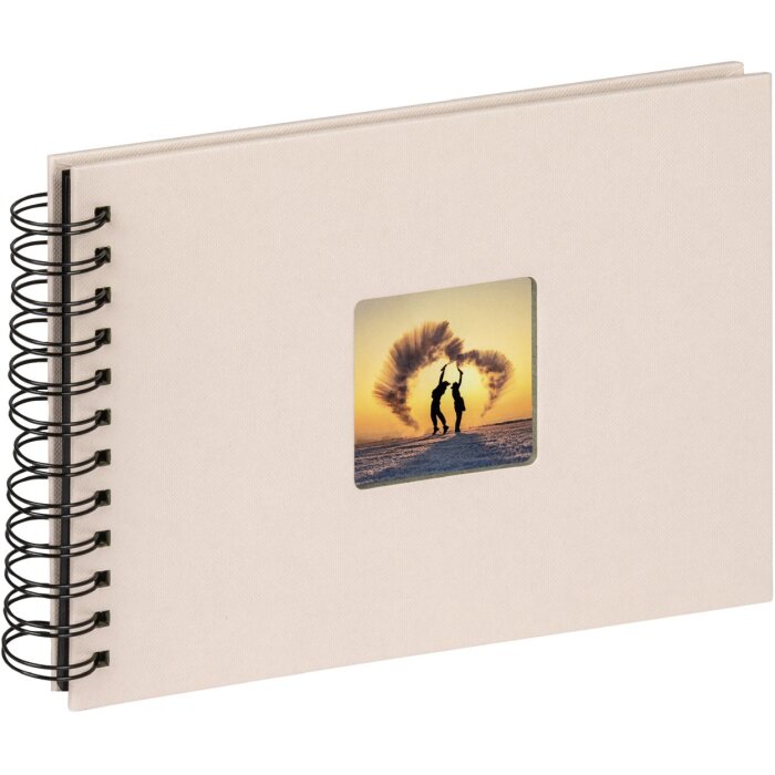 Walther Spiral Album Fun chamois 23x17 cm 40 black pages