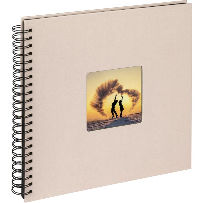 Walther Spiral Album Fun chamois 30x30 cm 50 black pages