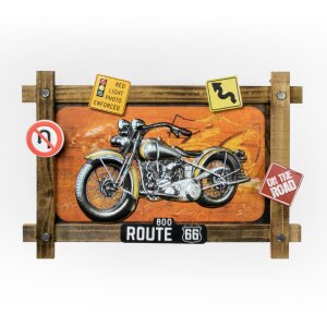 ZEP Metal Wall Decoration GRANTS 59x40x4 cm Motorbike