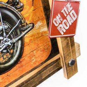 ZEP Metal Wall Decoration GRANTS 59x40x4 cm Motorbike