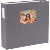 HNFD Photo album Lona grey linen 1000 pictures 34.5x33 cm 168 white pages