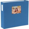 HNFD Photo Album Lona Blue Linen 1000 pictures 34.5x33cm 168 white pages