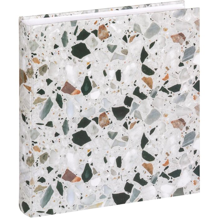 Walther Photo Album Terrazzo Stone Black 30x30 cm 60 white pages