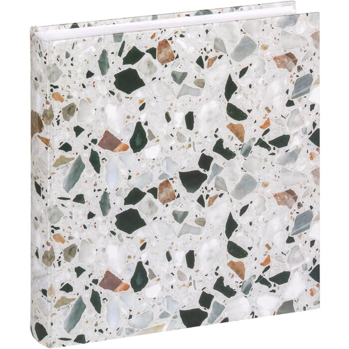 Walther Memo Album Terrazzo stone black 200 photos 10x15 cm