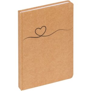 Walther Notebook Tribal Heart brown 21x15 cm 80 sheets...