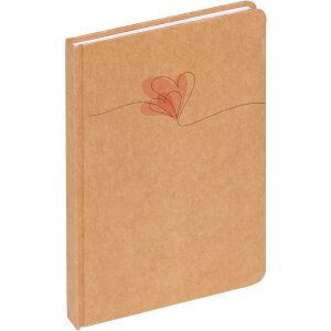 Walther Notebook Heart brown 21x15 cm 80 sheets dotted