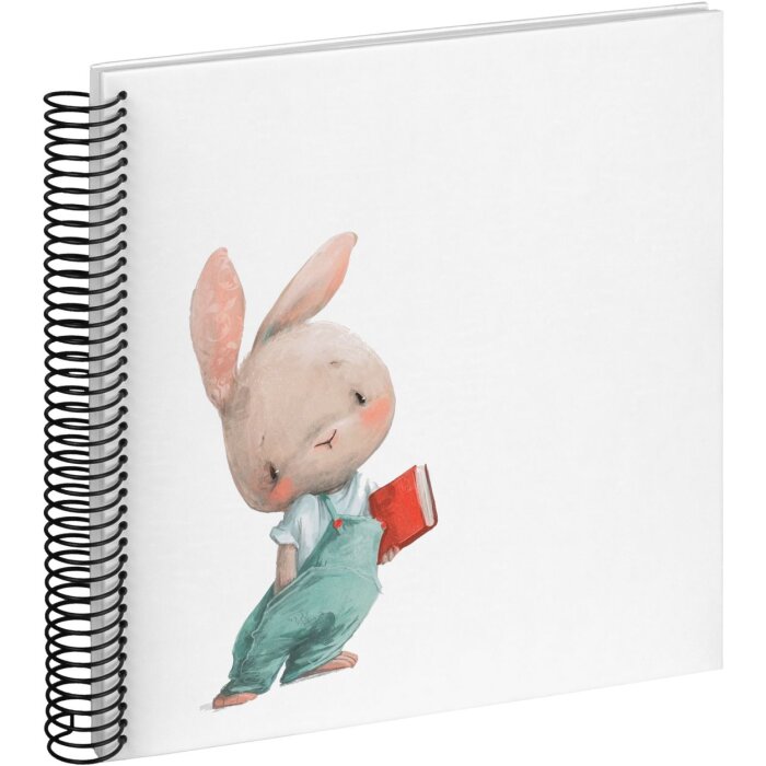 Walther Baby Album Spiral Album Bunny Nosey 25x25 cm 40 white pages