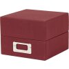 HNFD Linen photo box Sawala 700 photos 10x15 cm with dividers Linen red