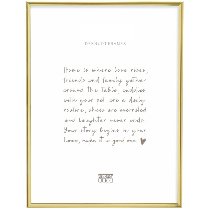 Deknudt Aluminium Picture Frame S027 gold 30x45 cm