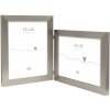 Deknudt Double Frame Plastic Frame S41VD1 silver 2 photos 15x20 cm