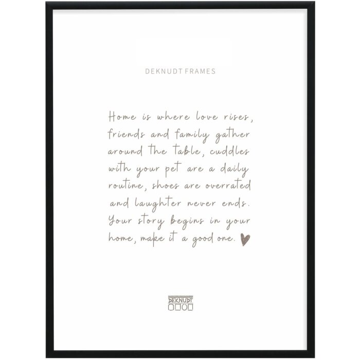 Deknudt Aluminium Picture Frame S027 black 50x70 cm