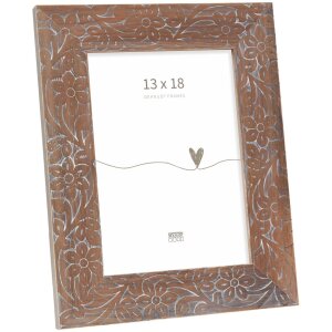 Deknudt Wooden Photo Frame Floral Print S68VH 10x15 cm to...