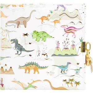 Goldbook Diary Dinosauria 16,5x16,5 cm 96 white pages