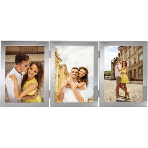 Hama Metal Portrait Frame LAVAL 2 or 3 photos 10x15 cm...