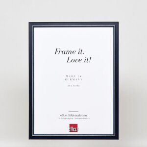 Effect wooden picture frame Profile 26 blue 10,5x14,8 cm normal glass