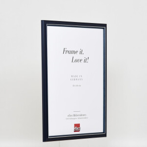 Effect Wooden Picture Frame Profile 26 blue 28x35 cm Museum Glass