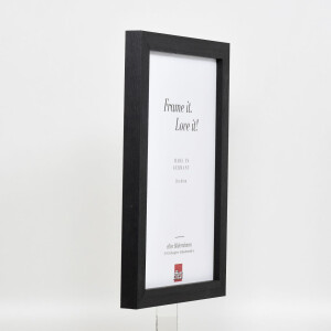 Effect wooden picture frame profile 52 black 13x18 cm normal glass