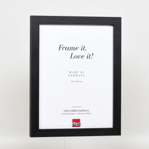 Effect wooden picture frame profile 52 black 25x50 cm normal glass