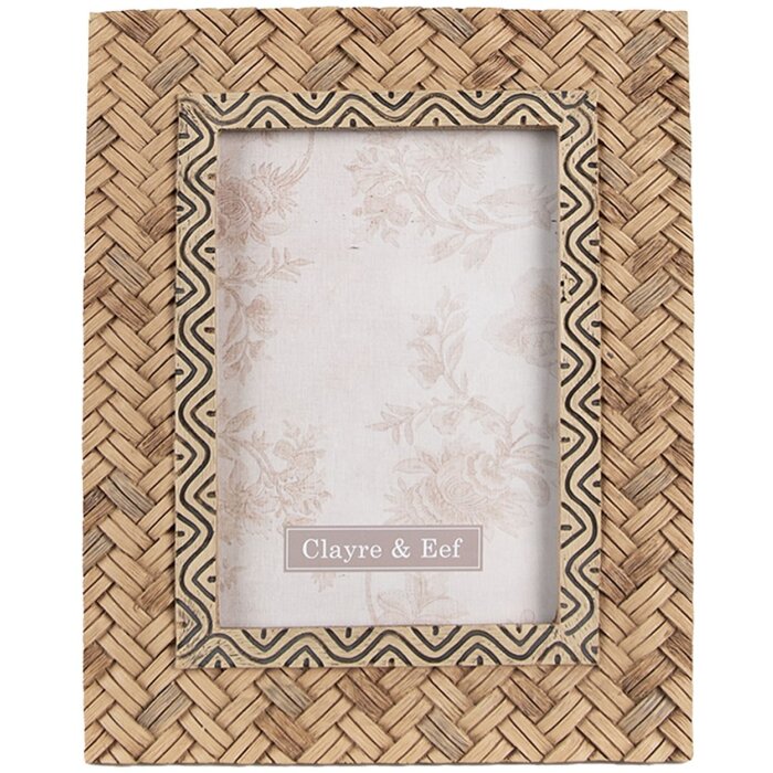 Clayre & Eef 2F0944 Photo Frame 16x2x21 cm - 10x15 cm Brown Rectangle