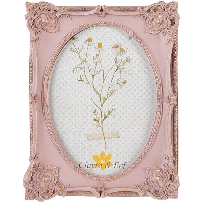 Clayre & Eef 2F0984 Photo Frame 16x4x21 cm - 13x18 cm Pink