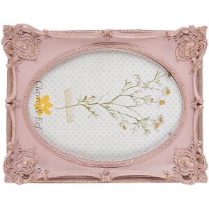 Clayre & Eef 2F0984 Photo Frame 16x4x21 cm - 13x18 cm Pink