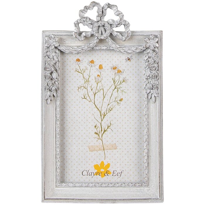 Clayre & Eef 2F0986 Photo Frame 13x3x21 cm - 10x15 cm White